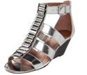 BCBGeneration Women's Vandy Sandal Silver Syntheti