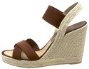 NINE WEST JAXSON BROWN WOMENS SLINGBACK SPADRILLE 