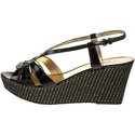 ANNE KLEIN KATHMANDU BLACK WOMEN'S WEDGE SANDAL SH