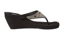 Yellow Box Women's Almar Flip Flop Wedge, Black/Mu