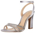 Jewel Badgley Mischka Women's SPARKLE Sandal, Silv