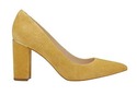 Marc Fisher Women's Yellow Viviene Block-Heel Pump