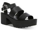 Madden Girl Women's CARTERR Sandal, Black Paris, 1