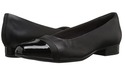 Clarks Women's Juliet Monte Pump, Black Leather/Sy