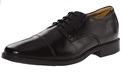 Clarks mens Tilden Cap Oxford, Black Leather, 9 E 