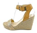 Bar III Athena Women's Shoes US 8 Gold Wedge Sanda