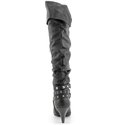 Material Girl Blade Womens Size 7.5 Black Faux Lea