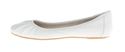 Nine West Women's Blustery Ballet Flat Shoe White 