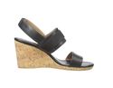 Calvin Klein Women's Brandie Wedge Sandal, Black, 