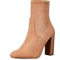 Steve Madden Women's Brisk Ankle Bootie, Camel, 7.