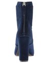 Steve Madden Women's Brisk-v Ankle Bootie, Navy Ve