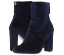 Steve Madden Women's Brisk-v Ankle Bootie, Navy Ve