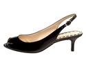 Enzo Angiolini Women's Broughan Open-Toe Pump,Blac