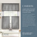 Elrene Home Fashions Cameron Linen Window Valance,