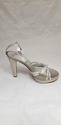 Casadei Women's Ayers Laminato Platform Sandal Sil