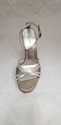 Casadei Women's Ayers Laminato Platform Sandal Sil