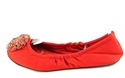 Nine West Celsey Womens Size 6 Red Textile Ballet 