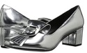 CHARLES DAVID Women's Monroe Pump, Silver, 6.5 Med