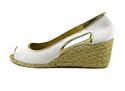 Ralph Lauren Women's Shoes Charlotte White/Gold 10