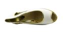 Ralph Lauren Women's Shoes Charlotte White/Gold 10
