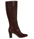 Nine West Women's Chio Boot,Dark Brown Leather,6.5