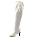 Marc Fisher Women's Cinch Boot (5.5, White Leather