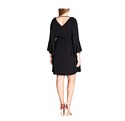 City Chic Women's Plus Bell Sleeve Dress 18M