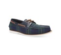 Club Room Men's Boat Shoes, Blue Check Sz 10.5 M