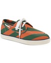 Club Room Men's Royce Boat Shoe Green/Orange Sz 11