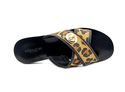 Coach Coral Ocelot Leather Neutral/Black Flat Sand