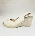 Vidorreta Women's Darla Slingback Wedge (8.5, Whit