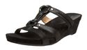 Nine West Women's Driven Wedge Sandal,Black,9.5 M 