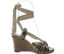 Guess Dyanne2 Gold Multi Womens Espadrille Sandal 