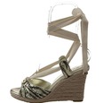 Guess Dyanne2 Gold Multi Womens Espadrille Sandal 