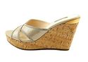 GUESS Women's Eleonora Gold Fabric Wedge 6.5M