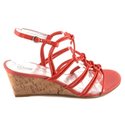 Marc Fisher Women's Enizia Sandal Wedge Pink Leath