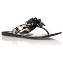 Nine West Women's Flirt Sandal Black / White Synth