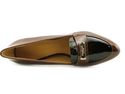 Coach Garnet Patent Pump Merlot & Black Womens Sho