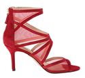 Nine West Women's Shoes Gezzica Dress Sandal,Red/R