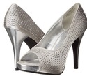 Rampage Women's Gimme Platform Pump,Silver,7.5 M U