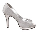 Rampage Women's Gracee Platform Pump, Silver, 7.5 