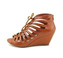 Material Girl Harley Womens Faux Leather Wedge San