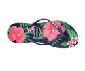 Havaianas Women's Slim Floral Flip Flop, Navy Blue