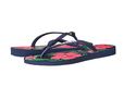 Havaianas Women's Slim Floral Flip Flop, Navy Blue