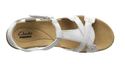 Clarks Women's Shoes Hayla Flute Wedge Sandal, Whi