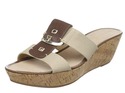 Nine West Women's Heartful Wedge Sandal,Natural/Me