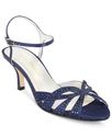 Caparros Women's Shoes Heirloom True Blue Satin 10