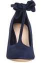 Nine West Women's Hollison Suede Dress Pump, Navy,