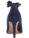 Nine West Women's Hollison Suede Dress Pump, Navy,