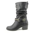 Thalia Sodi Jannice Women US 11 Black Mid Calf Boo